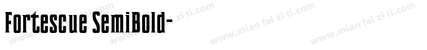 Fortescue SemiBold字体转换
